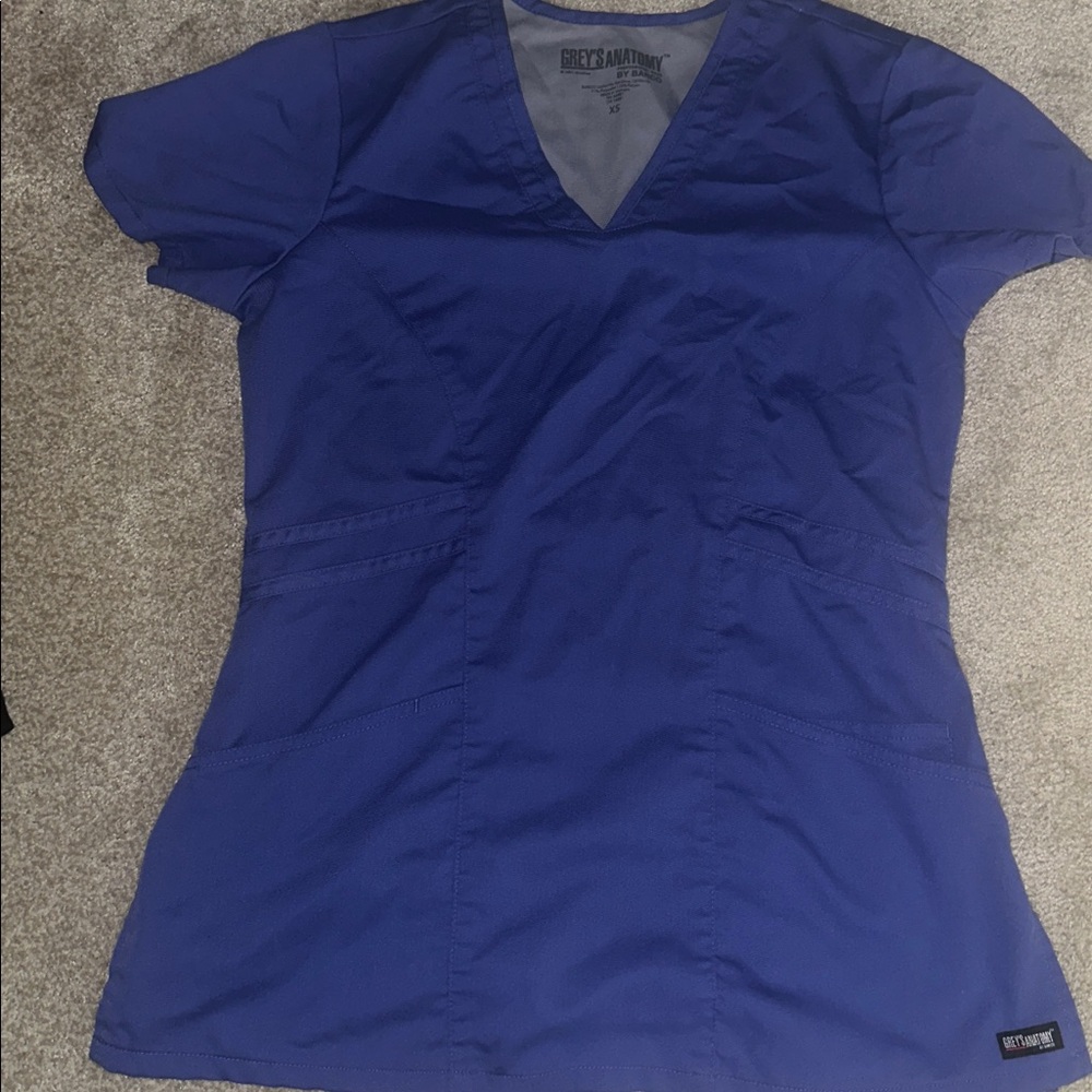 Grey's Anatomy Women's Royal Blue Short Sleeve Top